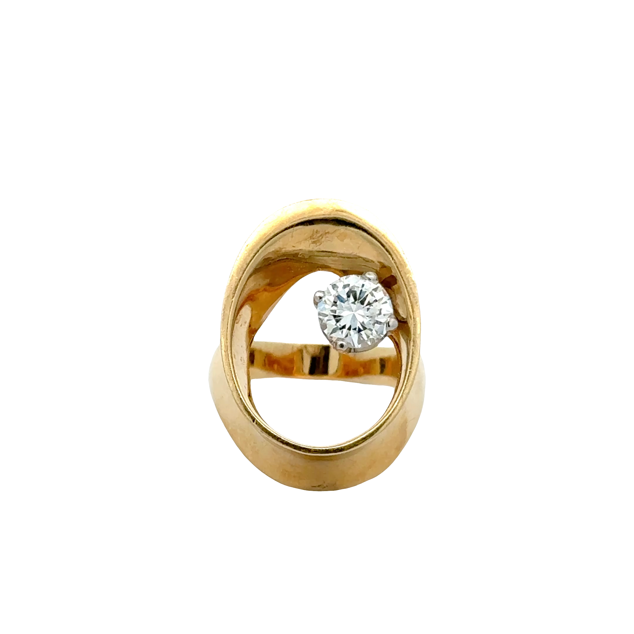 14 KARAT YELLOW GOLD DIAMOND RING