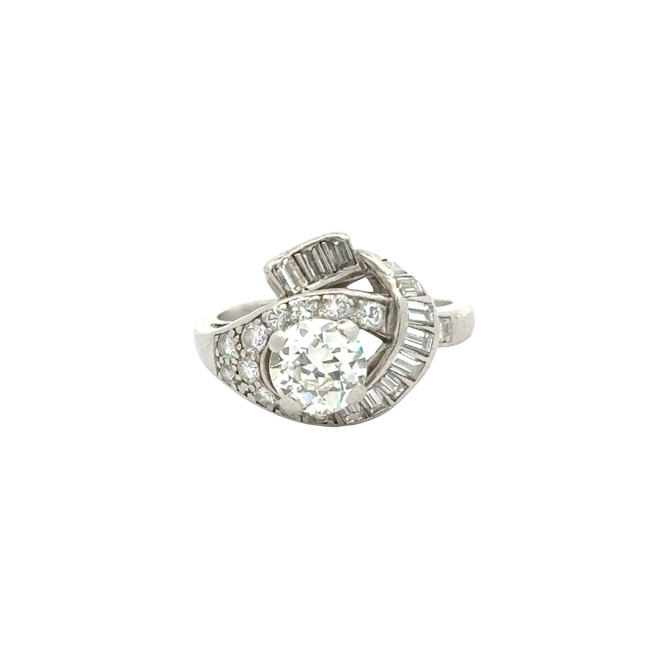 1.23 CARAT OLD EUROPEAN DIAMOND RING