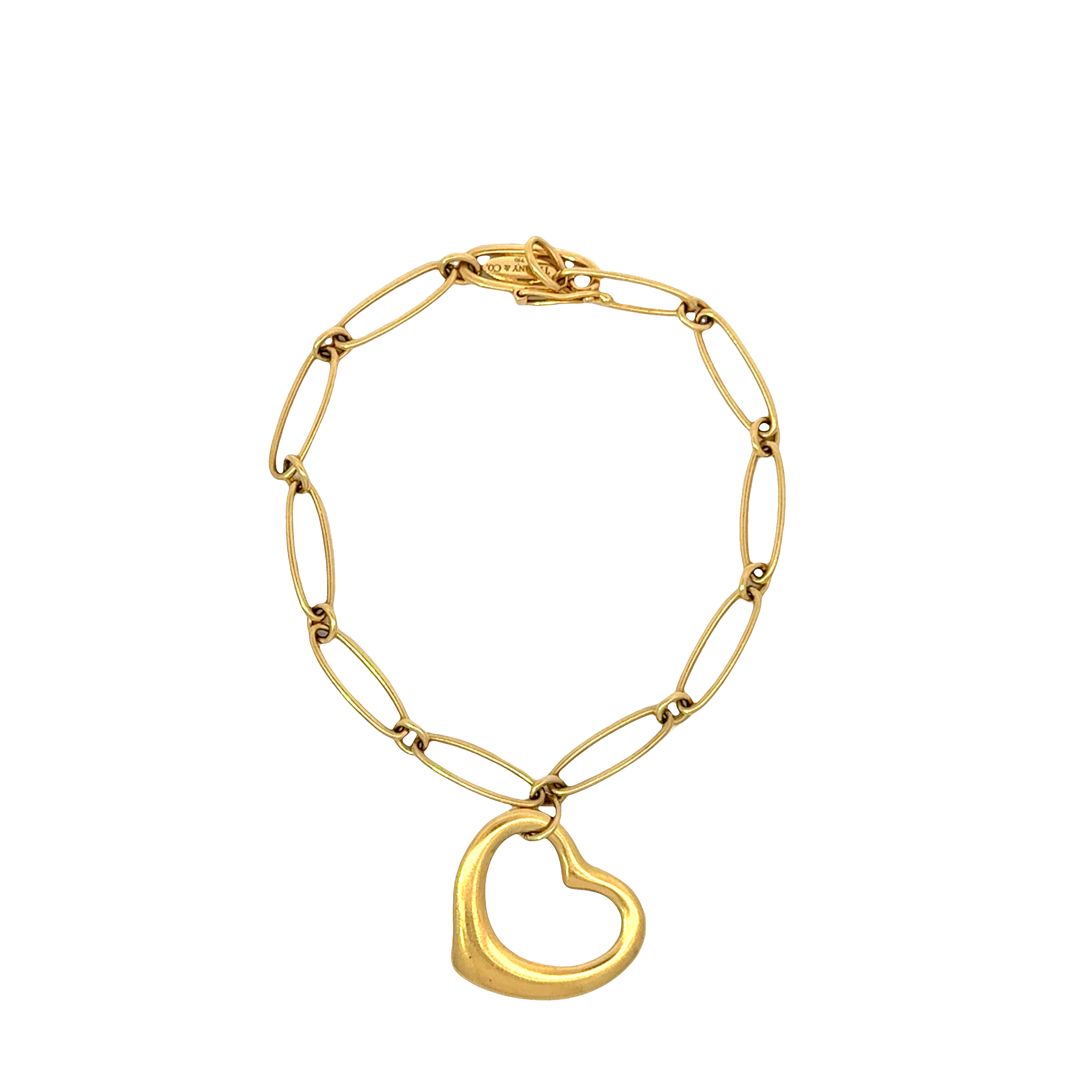 ELSA PERETTI FOR TIFFANY & CO 18 KARAT GOLD HEART BRACELET