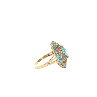 14 KARAT TOPAZ COCKTAIL RING