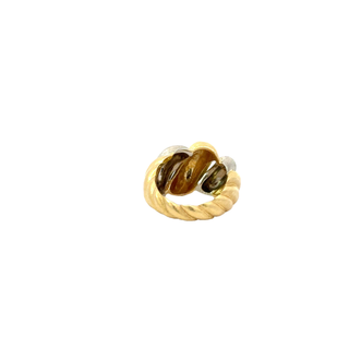 BUCCELLATI "SAN MARCO" 18 KARAT TWO TONED RING