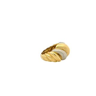 BUCCELLATI "SAN MARCO" 18 KARAT TWO TONED RING