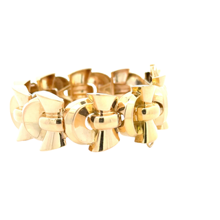 18 KARAT RETRO BRACELET, FRENCH 1940'S