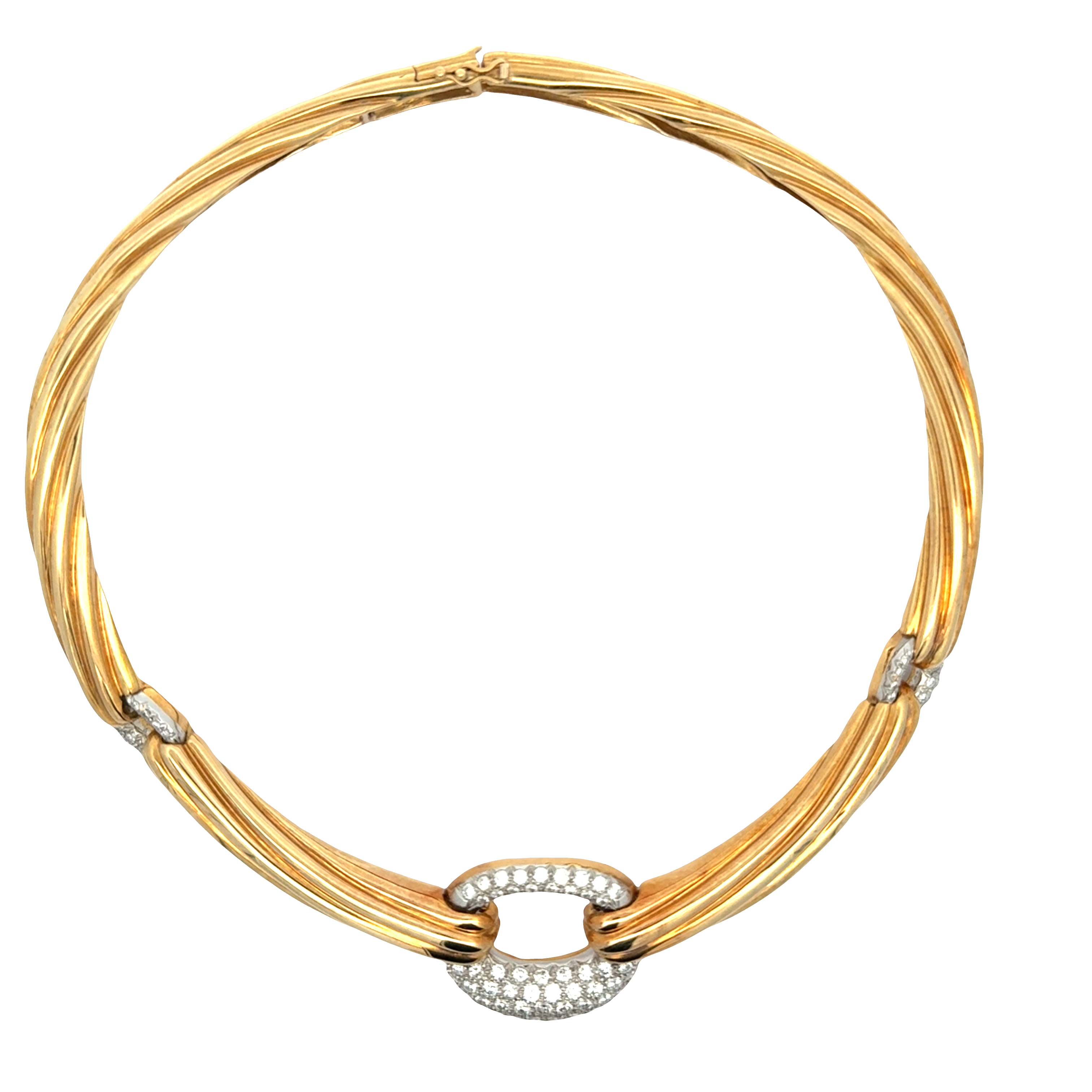 CARTIER 18 KARAT GOLD AND DIAMOND COLLAR NECKLACE