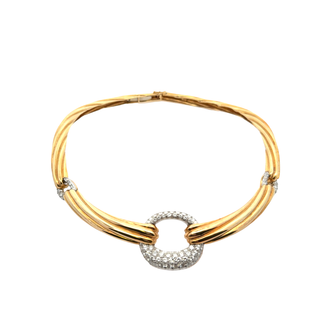 CARTIER 18 KARAT GOLD AND DIAMOND COLLAR NECKLACE