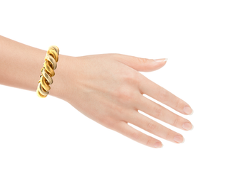 BUCCELLATI 18 KARAT BICOLOR VINTAGE TORCHON SAN MARCO BRACELET