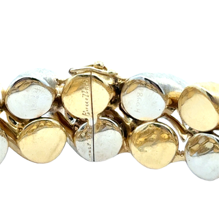 BUCCELLATI 18 KARAT BICOLOR VINTAGE TORCHON SAN MARCO BRACELET