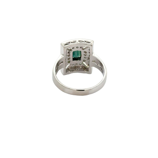 1.23 CARAT SAPPHIRE AND DIAMOND RING