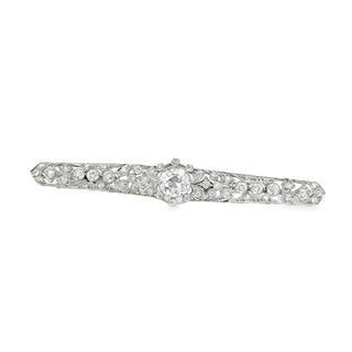 4.1 CARAT OLD EUROPEAN CUT EDWARDIAN BROOCH