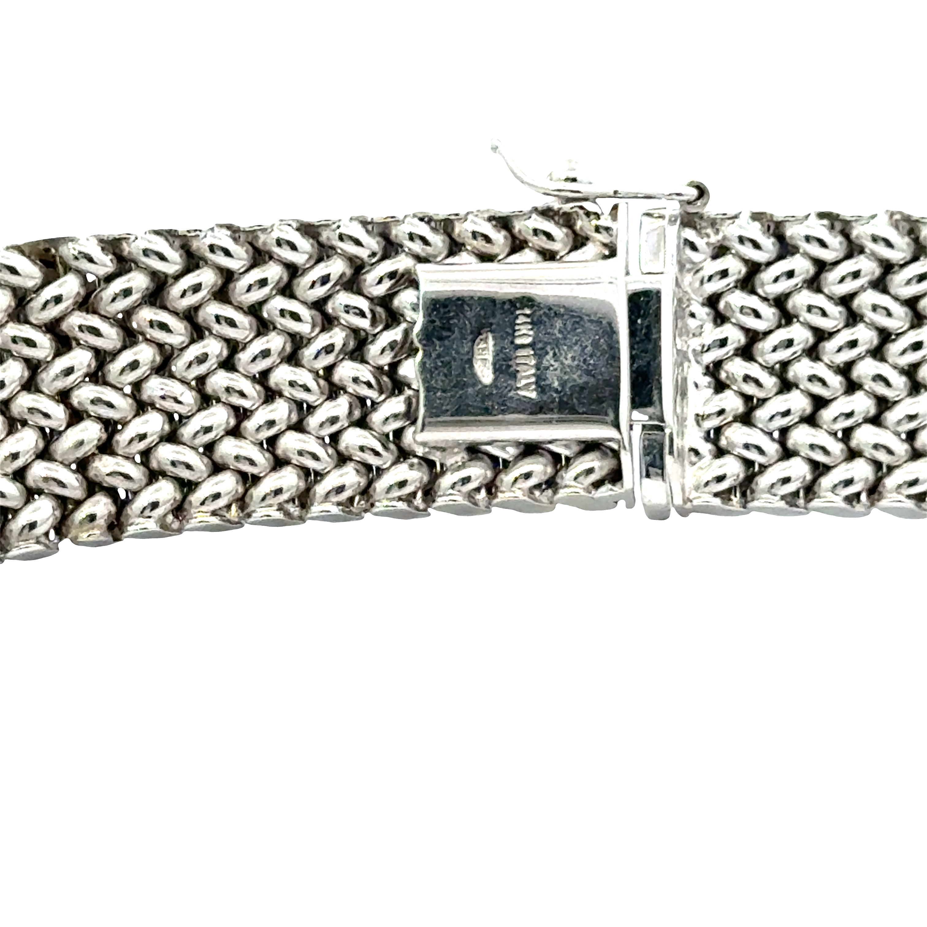 14 KARAT WHITE GOLD COLLAR NECKLACE