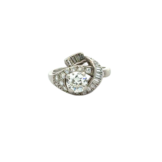 1.23 CARAT OLD EUROPEAN DIAMOND RING