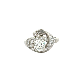1.23 CARAT OLD EUROPEAN DIAMOND RING