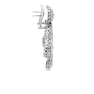 14 KARAT WHITE GOLD DIAMOND DROP EARRINGS