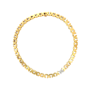 TIFFANY & CO. "X" LINK 18 KARAT NECKLACE