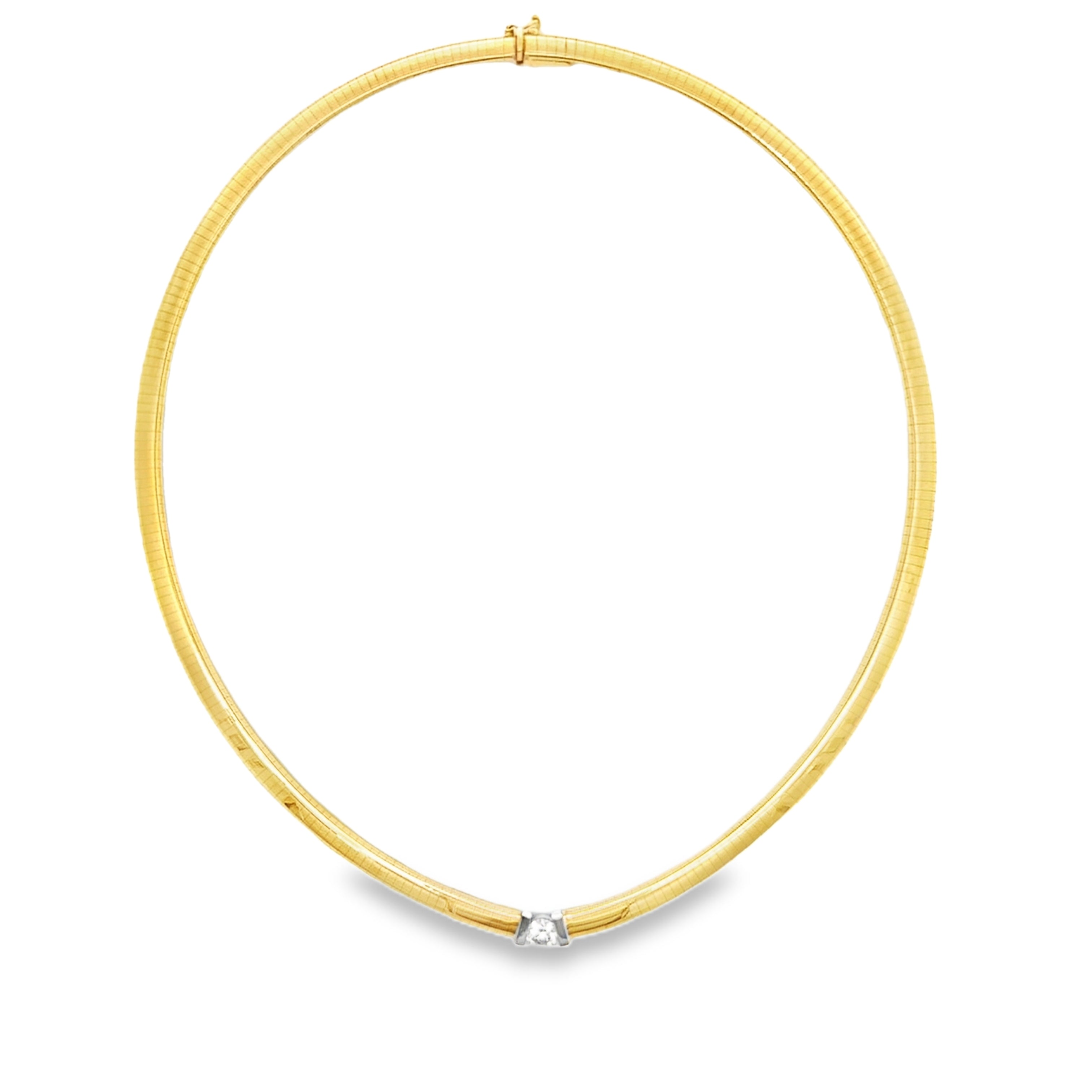 14 KARAT BI-COLOR DIAMOND NECKLACE