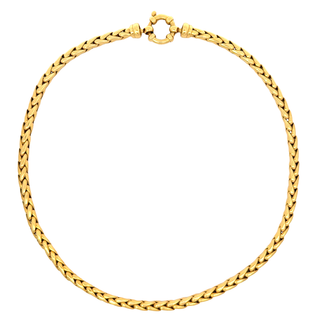 VINTAGE 18 KARAT GOLD BRAIDED NECKLACE