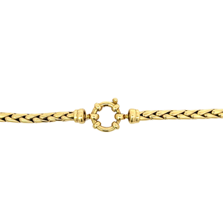 VINTAGE 18 KARAT GOLD BRAIDED NECKLACE