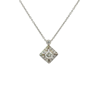 DIAMOND AND PLATINUM NECKLACE