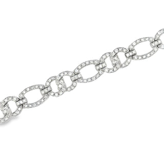 18 KARAT WHITE GOLD DIAMOND BRACELET