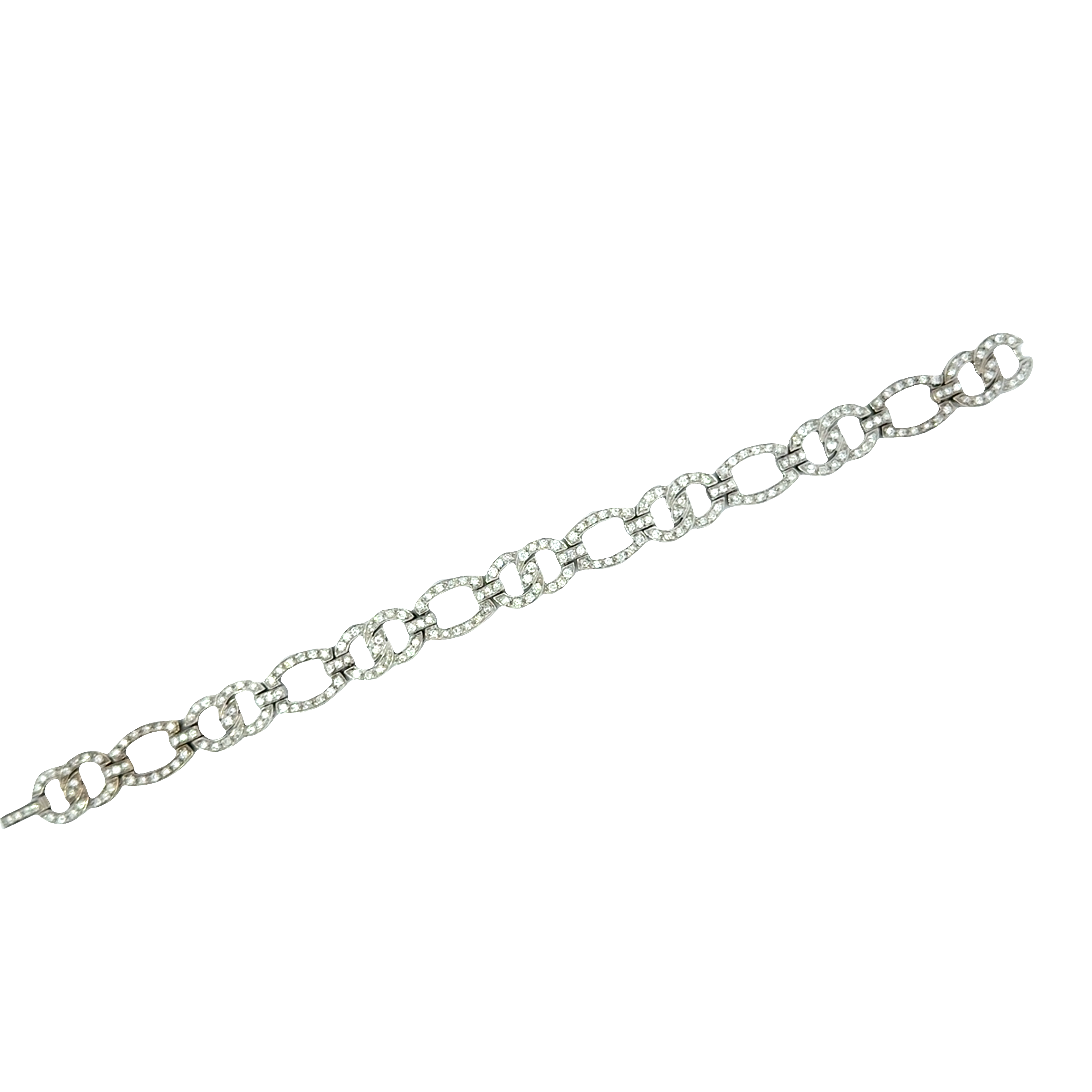 18 KARAT WHITE GOLD DIAMOND BRACELET