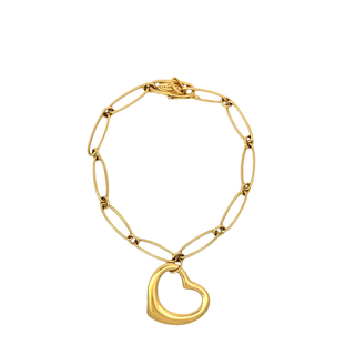 ELSA PERETTI FOR TIFFANY & CO 18 KARAT GOLD HEART BRACELET