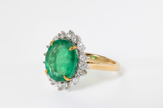 5.69 CARAT EMERALD COCKTAIL RING