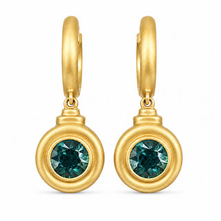 1.2 CT MONTANA SAPPHIRE PILLAR DROP EARRINGS