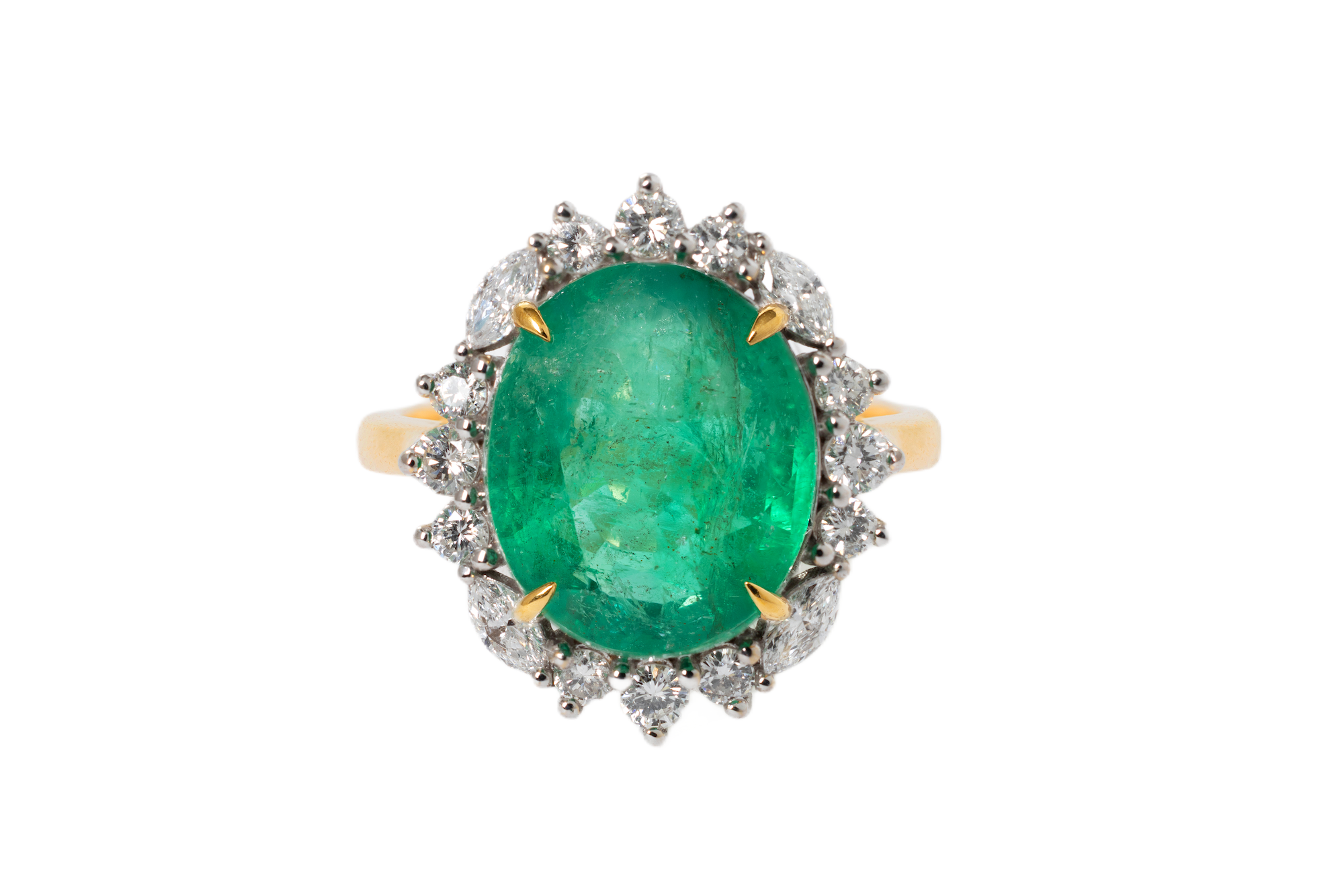 5.69 CARAT EMERALD COCKTAIL RING