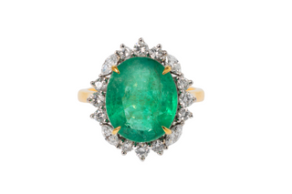 5.69 CARAT EMERALD COCKTAIL RING